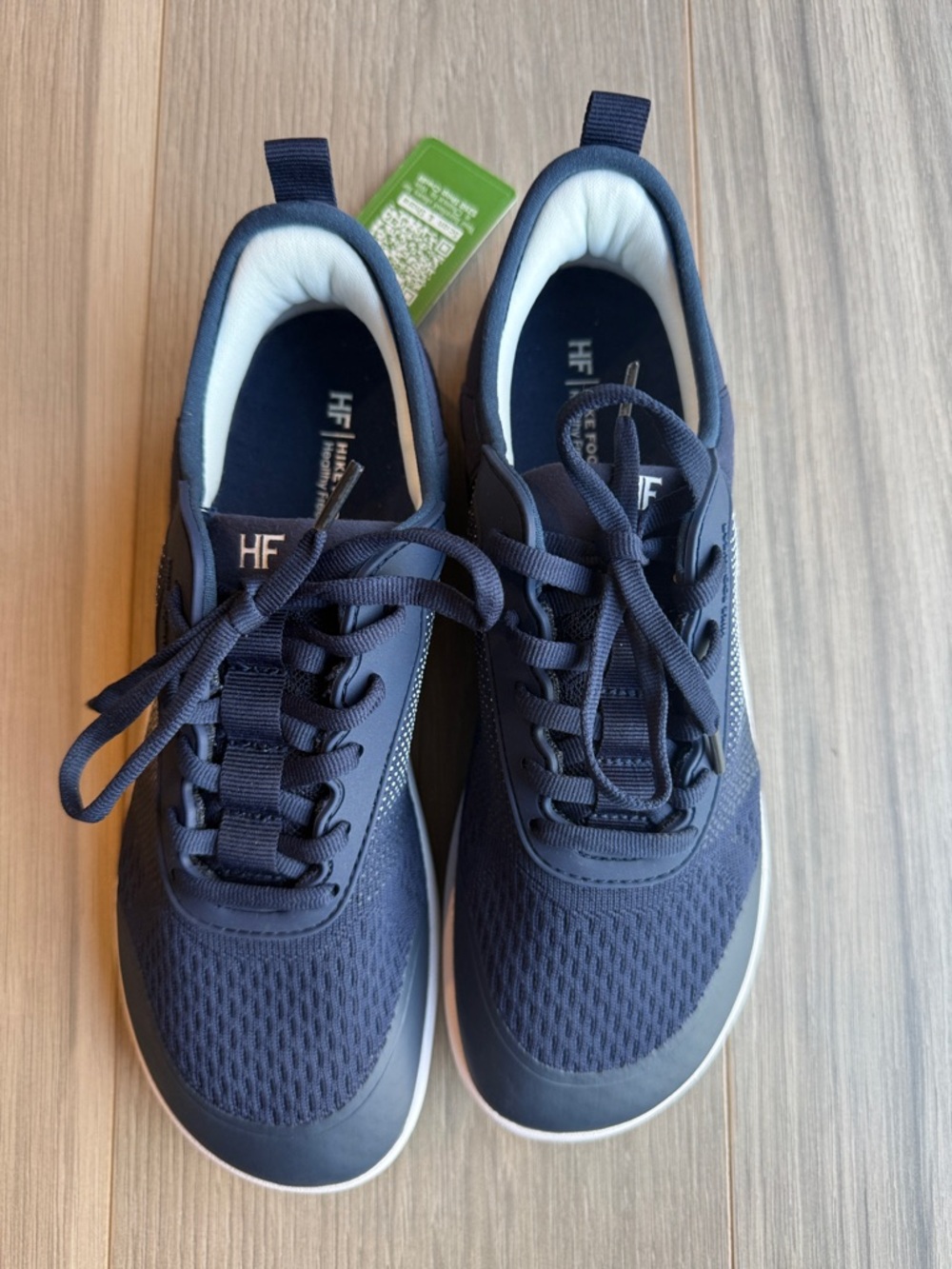 New Hike Footwear Unisex Navy/White Barefoot Sneakers Women 8-8.5 Men 6-6.5